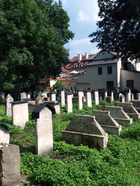 El cementerio Remuh en Cracovia, Polonia , — Foto de Stock