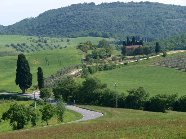 Die wunderschöne Landschaft der Toskana. — Stockfoto