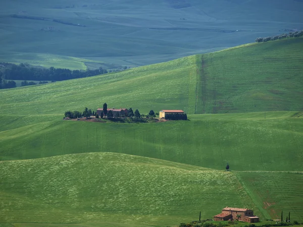 A paisagem do Val d Orcia. Toscana. Itália — Fotografia de Stock