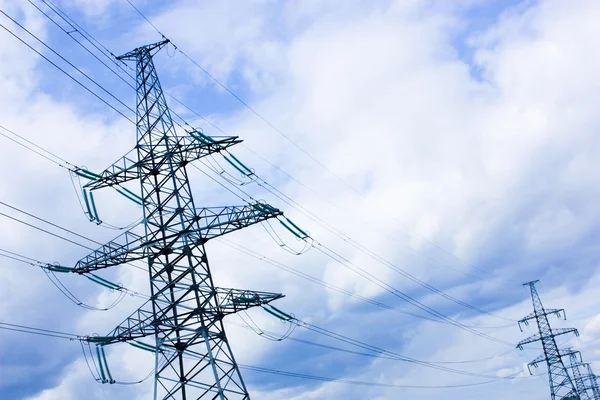 Overhead power lines — Stock Photo, Image
