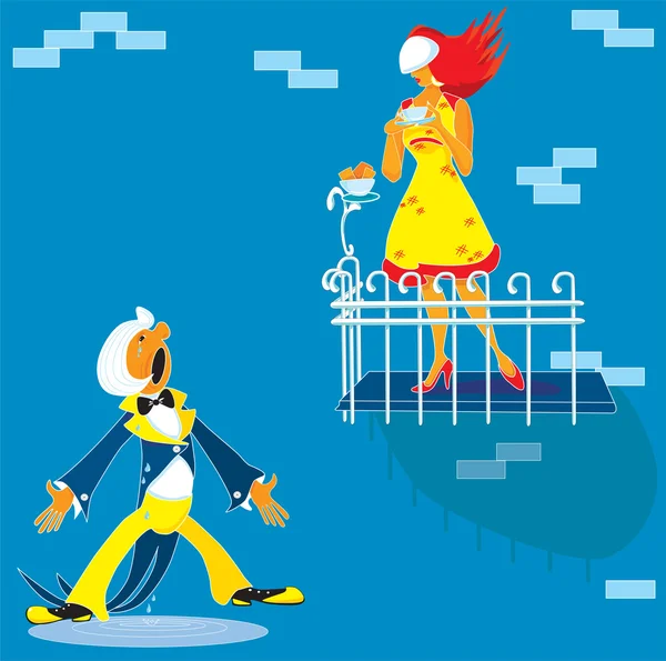 Kız şarkı söylüyor