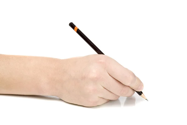 Написать руку — стоковое фото
