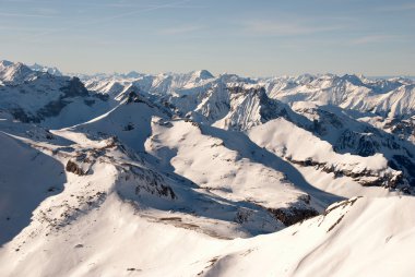 Swiss Alps in winter clipart