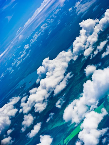 Вид з повітря на хмари — стокове фото