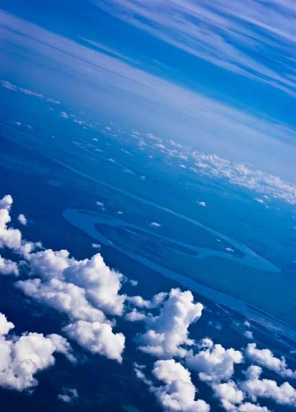 Вид з повітря на хмари — стокове фото