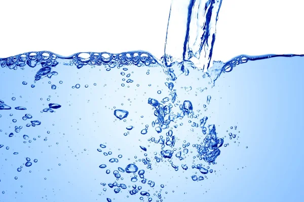 Limpido flusso d'acqua blu — Foto Stock