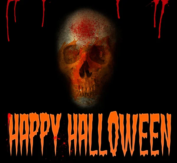 Happy Halloween Skull — Stock Photo, Image