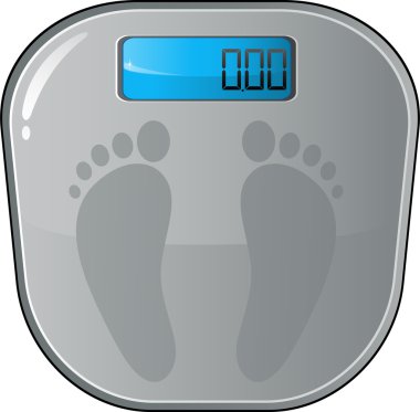 Floor electronic scales clipart