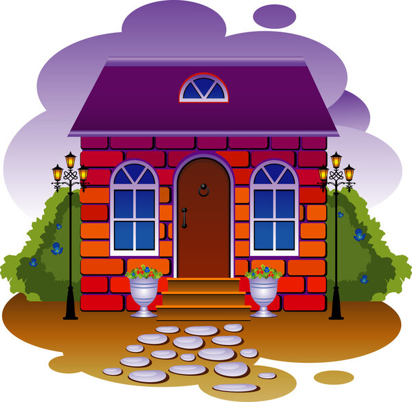 Cottage. Vector illustration