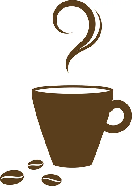 Tazza di caffè caldo — Vettoriale Stock