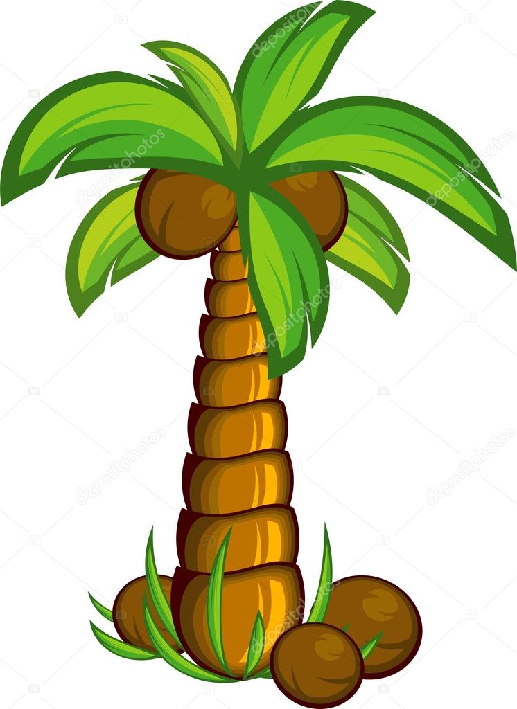 Coconut Palm Tree Clip Art