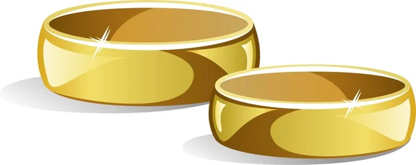 Wedding rings — Stock Vector
