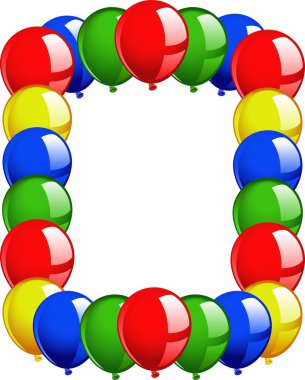 Frame balloons clipart