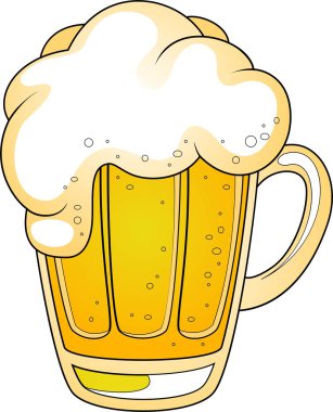 Mug of beer clipart