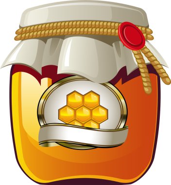 Honey jar clipart