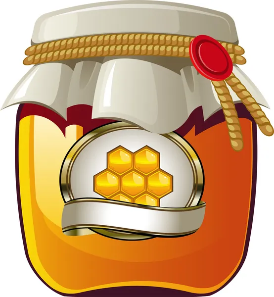 蜂蜜罐 — 图库矢量图片