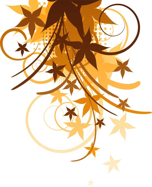 秋のデザイン要素 — ストックベクタ