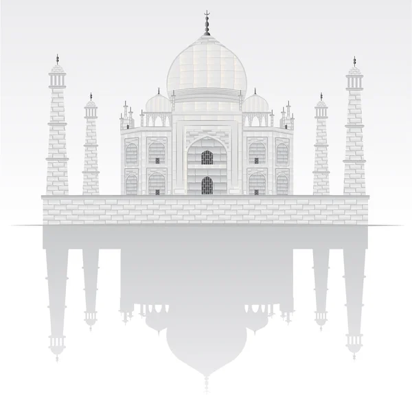Taj mahal ilustración — Vector de stock