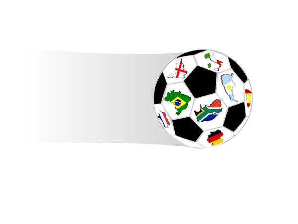 Illustrazione palla da calcio — Vettoriale Stock