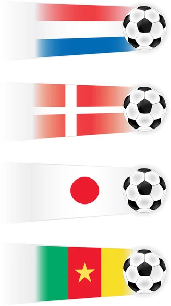 Soccer Group E Teams clip art — Stock Vector