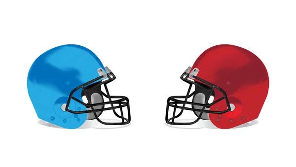 Americký fotbal detail helmu vektorové ilustrace — Stockový vektor