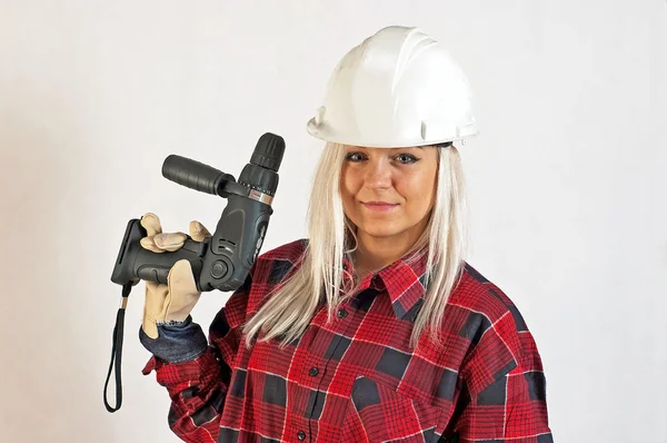 Konstruktion arbetaren kvinnor — Stockfoto
