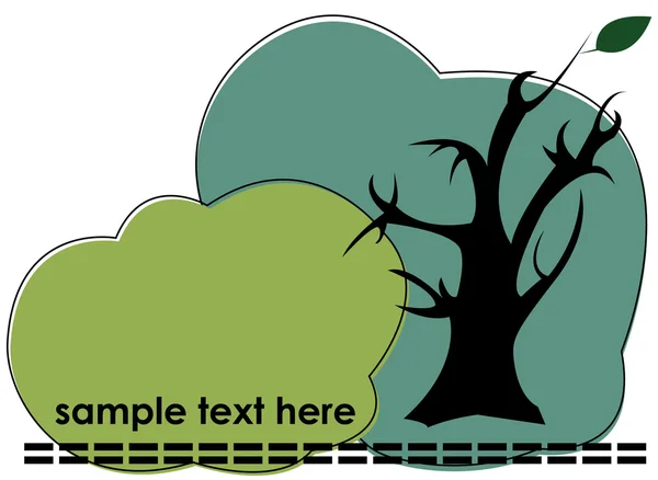 Vektorové strom pozadí — Stockový vektor