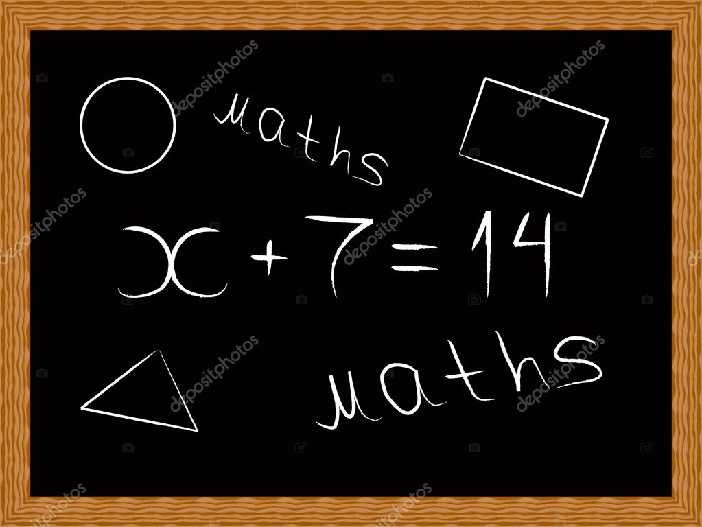 Black board in a wooden frame - vector — Stock Vector © anetkata #2753738