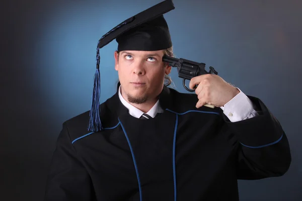 Graduação jovem homem — Fotografia de Stock