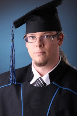 Young graduation man clipart