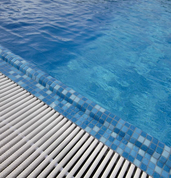 Swimming pool blue water — Stock Photo, Image