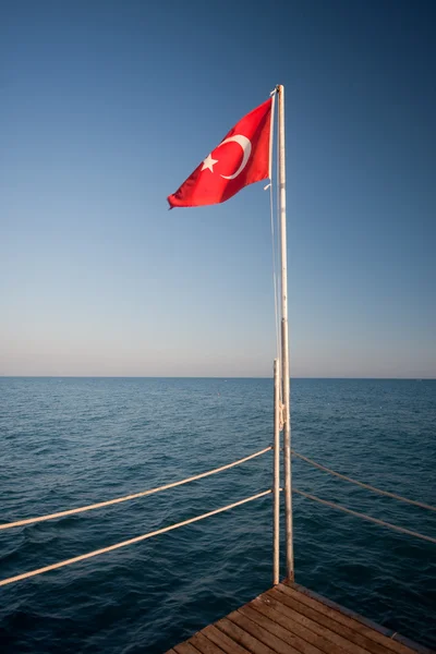 Turkse vlag — Stockfoto