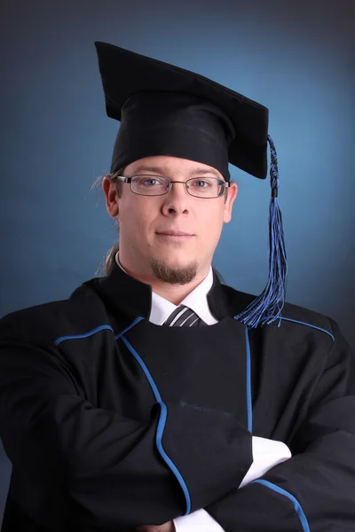 Joven graduación hombre — Foto de Stock