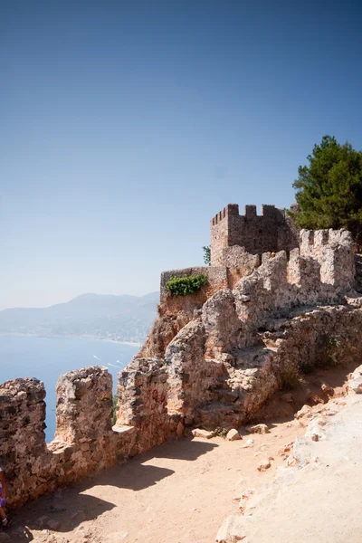 stock image Fortress wall in Alanya