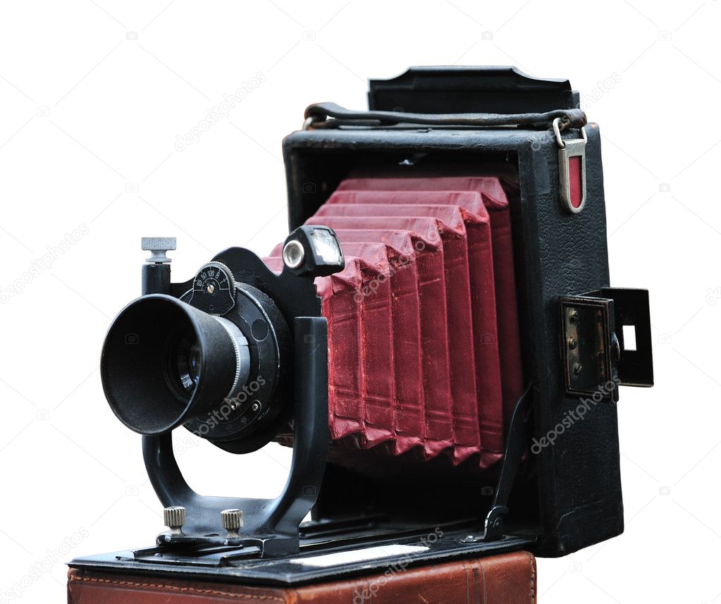 Antique folding camera