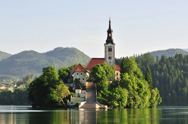 Igreja de Santa Maria - Bled — Fotografia de Stock