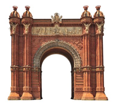 Arc de Triomf in Barcelona clipart