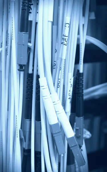 Cables de fibra óptica — Foto de Stock