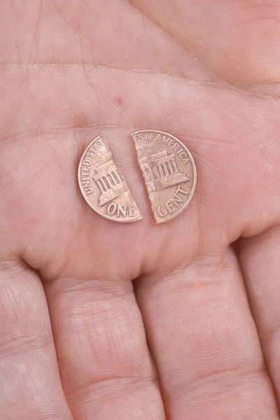 Jeden cent — Zdjęcie stockowe