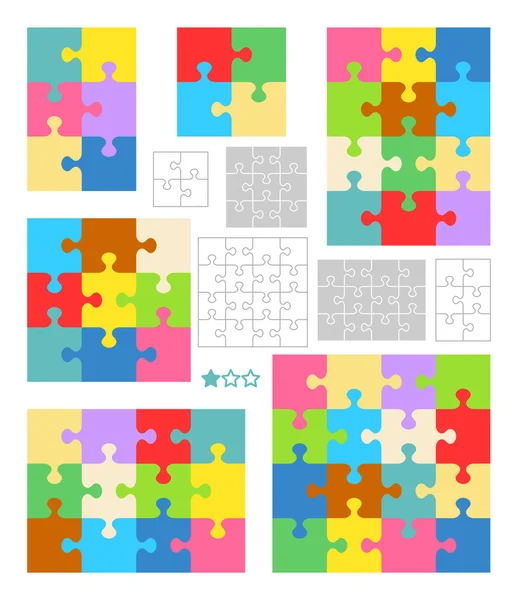 Seamless Jigsaw Puzzle Patterns Stock Vector C Ratselmeister