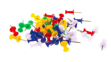 Colorful tacks clipart