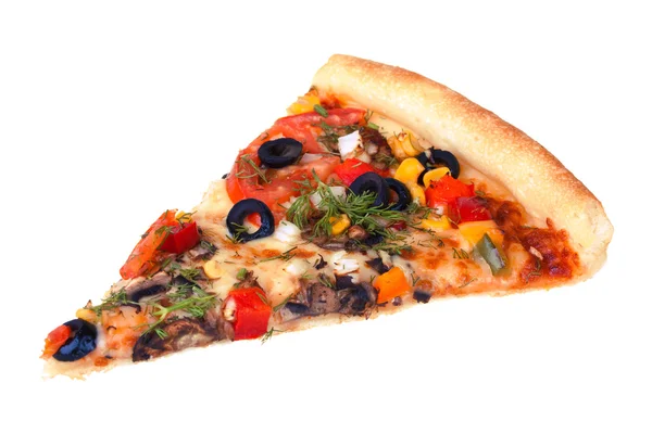 Snijd van pizza — Stockfoto
