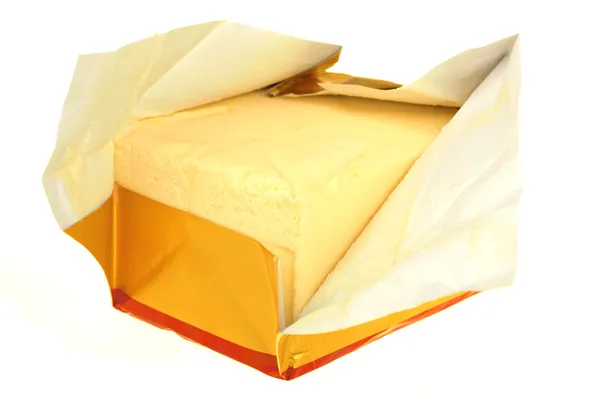 Manteiga em papel — Fotografia de Stock