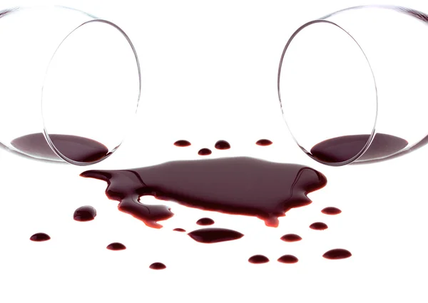 stock image Spilled red wine