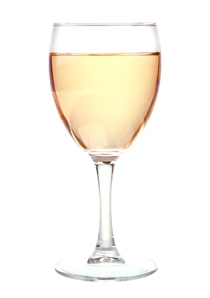 Біле вино в келиху для вина — стокове фото