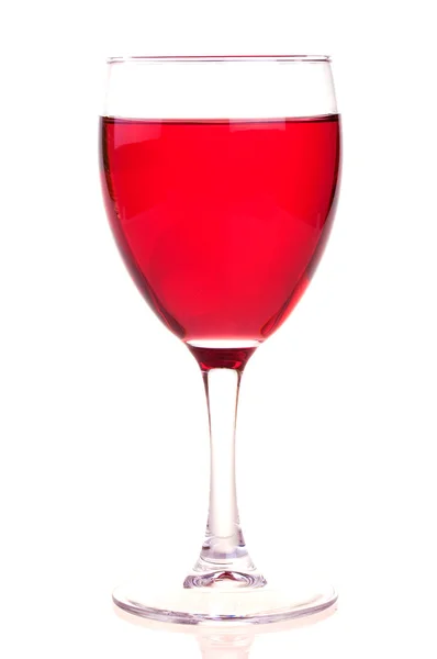 Rosenwein im Weinglas — Stockfoto