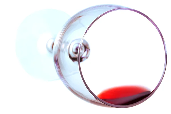 stock image Red wine in a wine glass