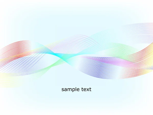 抽象多彩多姿的波 — 图库矢量图片
