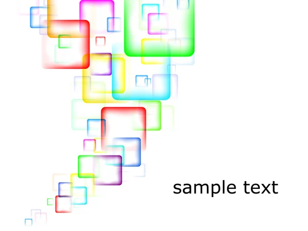 Абстрактний фон з різнокольоровими округлими квадратами — стоковий вектор