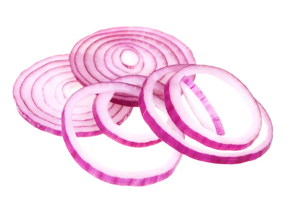 Sliced fresh red onion — Stock Photo, Image